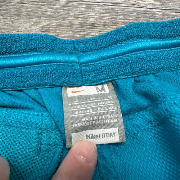 Nike Fit Dry Flex Vent Teal Blue Men M Mini Swoosh Gym Athletic Short - Picture 4 of 13